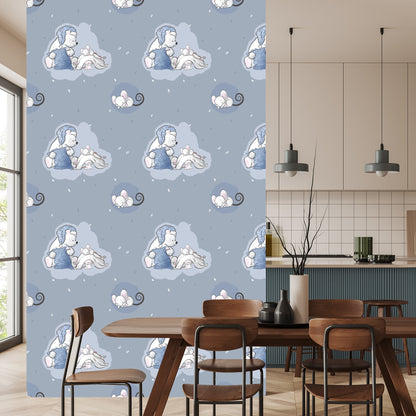 Wallpaper Sleeping Teddy Bears And Mice