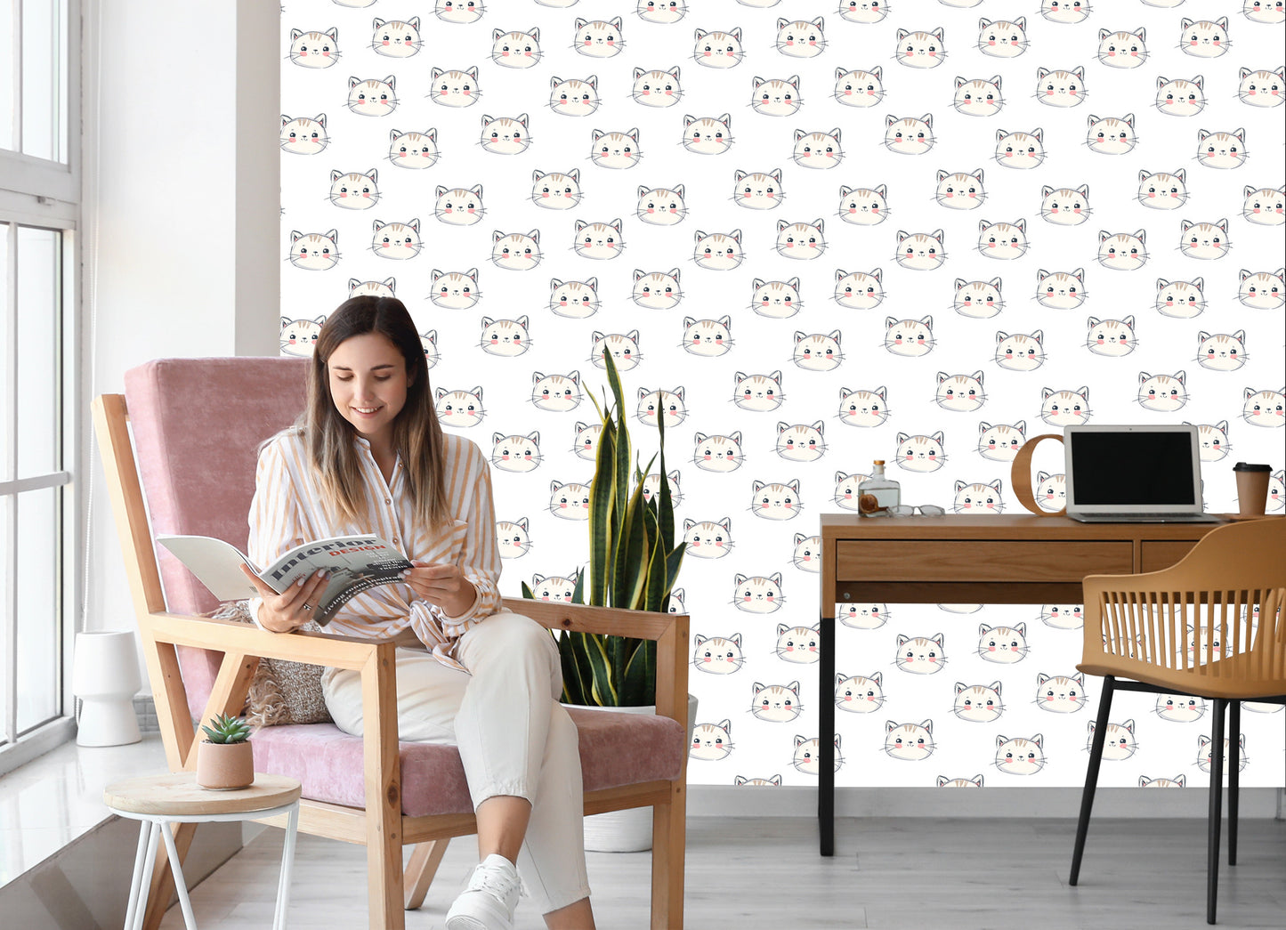 Wallpaper For Children - Smiling Kittens