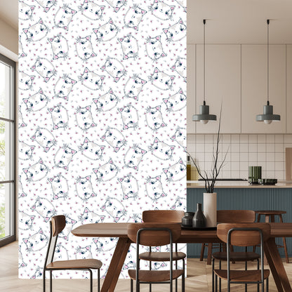 Wallpaper For Children - Cats And Flowers