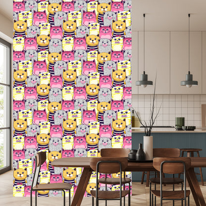 Wallpaper For Children - Colorful Cats
