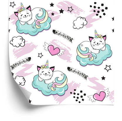 Wallpaper For Children - Sleeping Cats