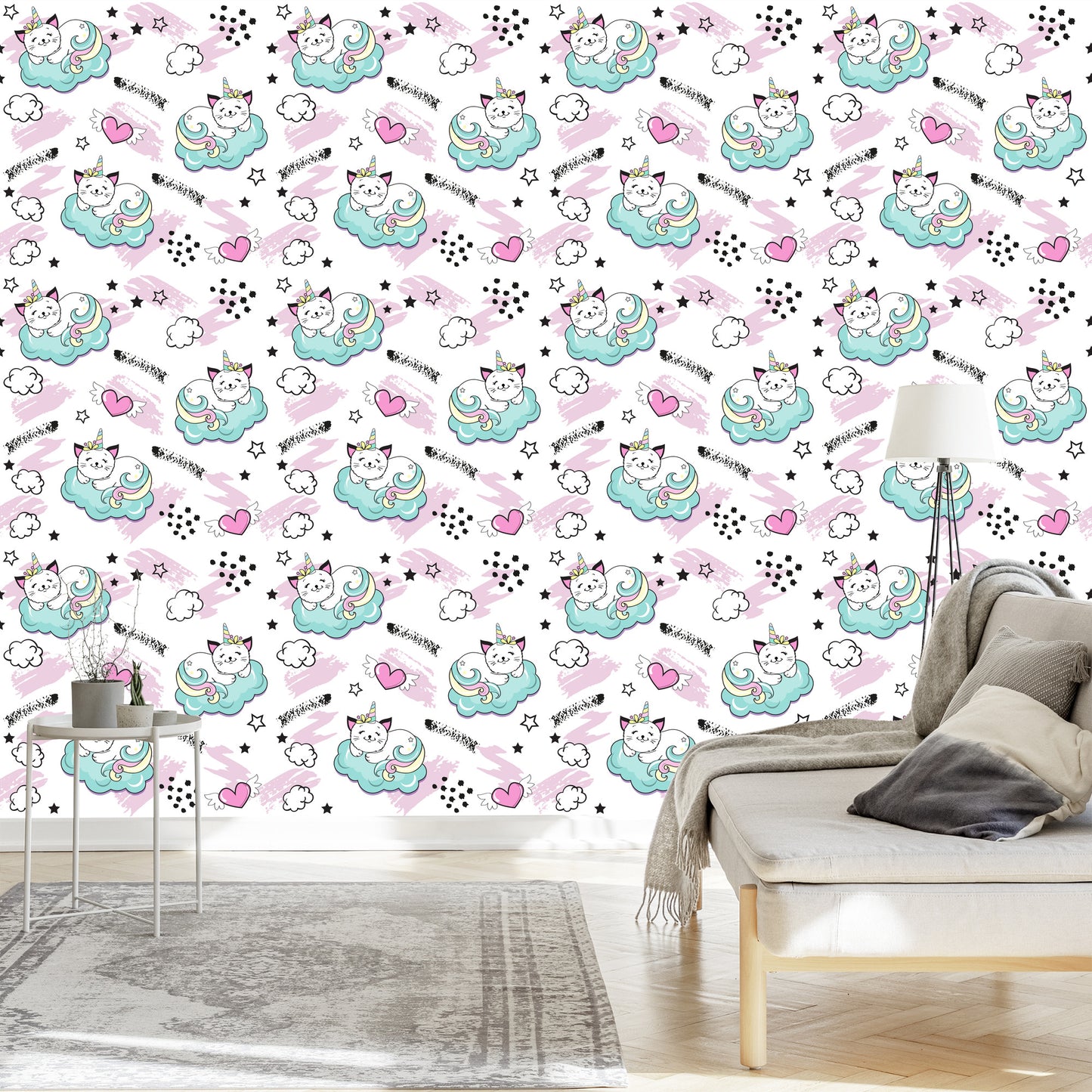 Wallpaper For Children - Sleeping Cats