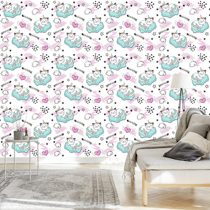 Wallpaper For Children - Sleeping Cats