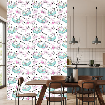 Wallpaper For Children - Sleeping Cats