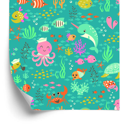 Wallpaper For Children - Joyful Life Under Water