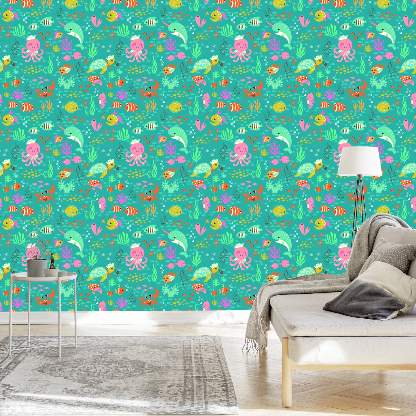 Wallpaper For Children - Joyful Life Under Water