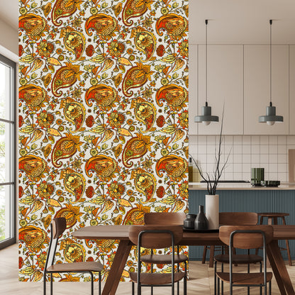 Wallpaper Beautiful Paisley Pattern