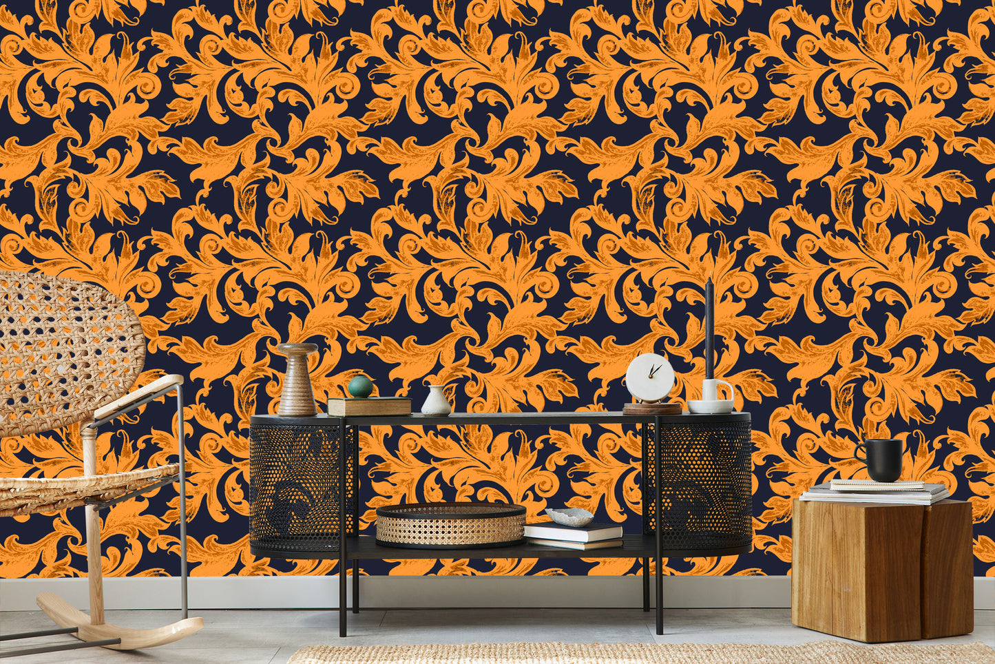 Wallpaper Ornamental Leaves