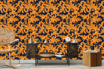 Wallpaper Ornamental Leaves