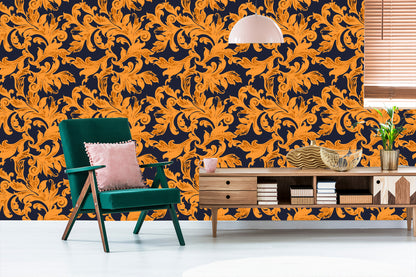 Wallpaper Ornamental Leaves