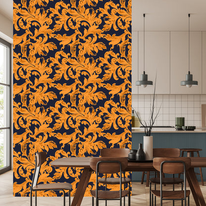 Wallpaper Ornamental Leaves