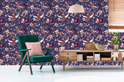 Wallpaper Plants And Birds