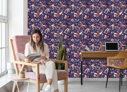 Wallpaper Plants And Birds