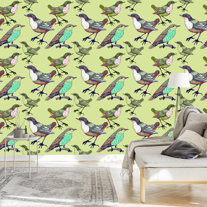 Wallpaper Colorful Birds