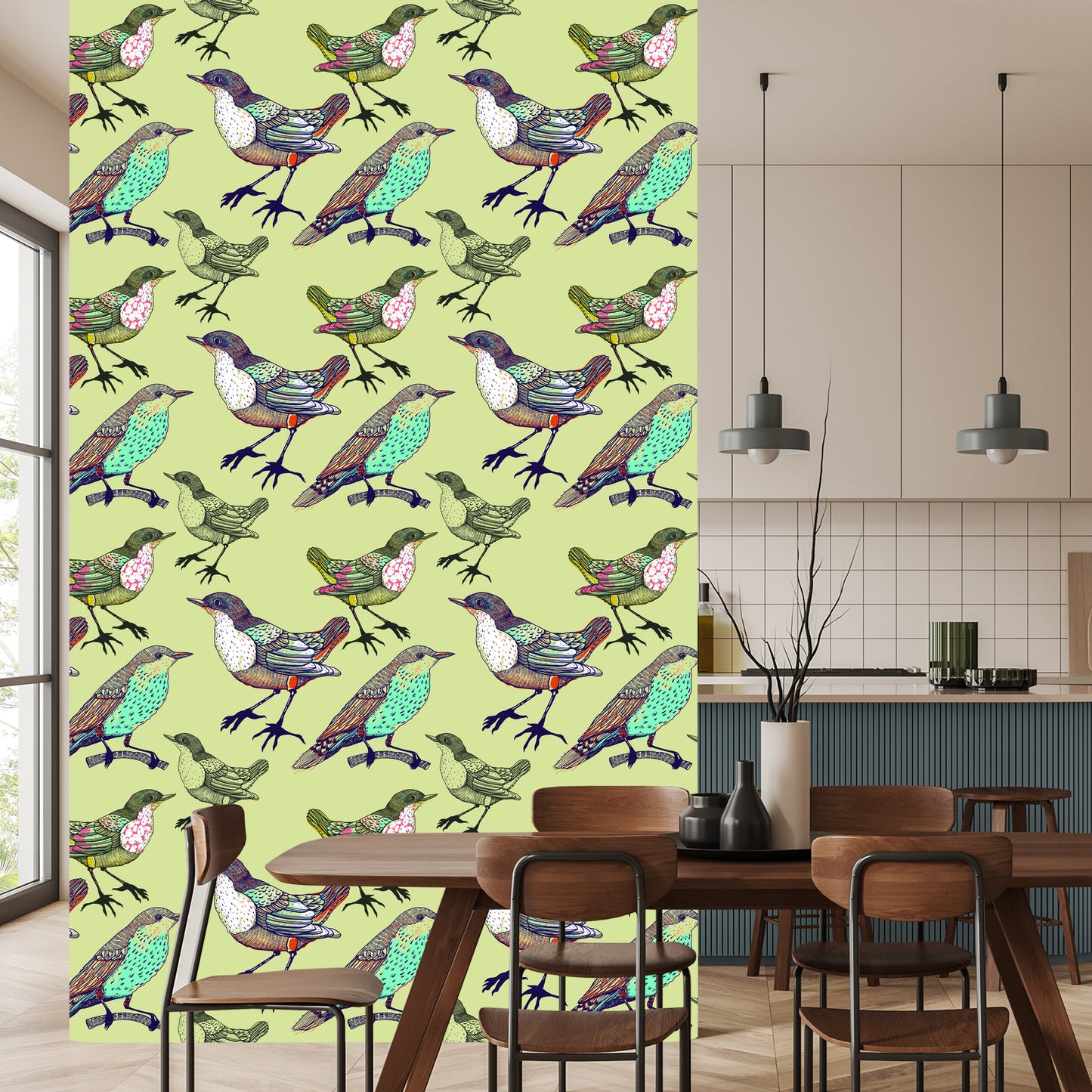 Wallpaper Colorful Birds