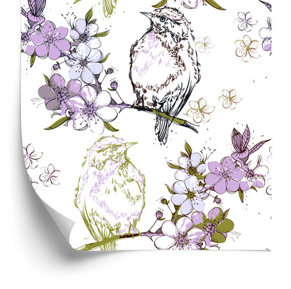 Wallpaper Birds On Branches