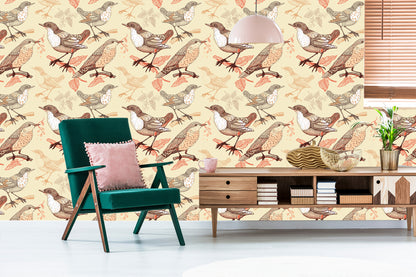 Wallpaper Birds Sitting On The Branches