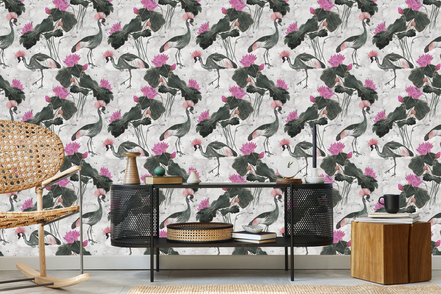 Wallpaper Beautiful Birds And Flowers