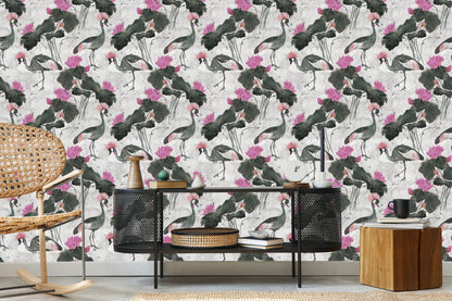 Wallpaper Beautiful Birds And Flowers