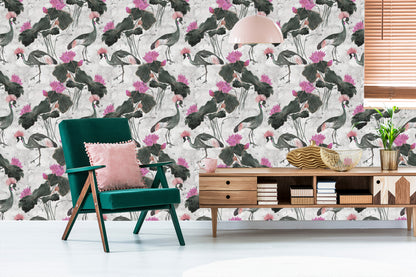 Wallpaper Beautiful Birds And Flowers