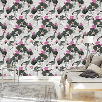 Wallpaper Beautiful Birds And Flowers