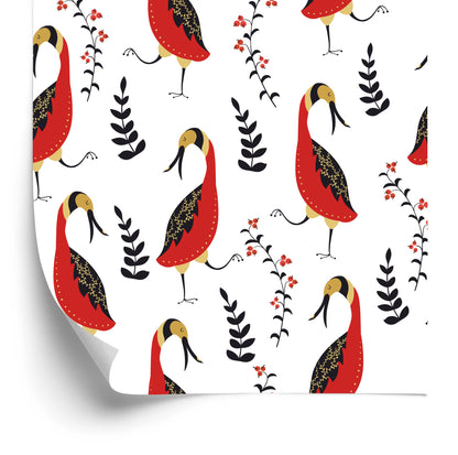 Wallpaper Beautiful Birds And Plants
