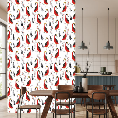 Wallpaper Beautiful Birds And Plants