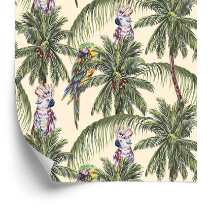 Wallpaper Colorful Parrots