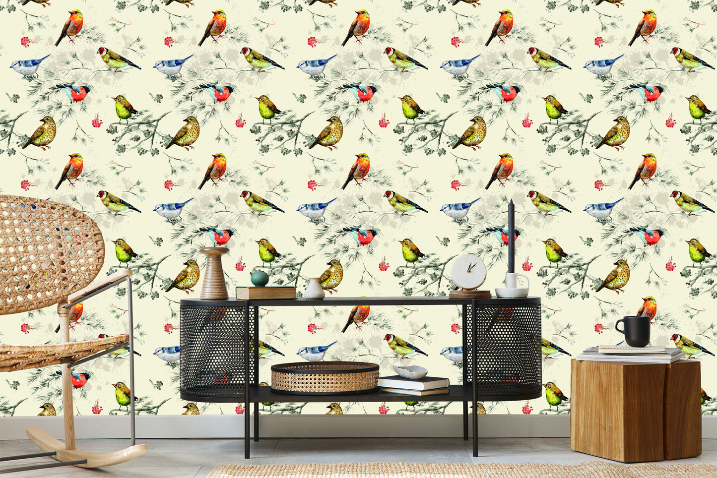 Wallpaper Colorful Birds