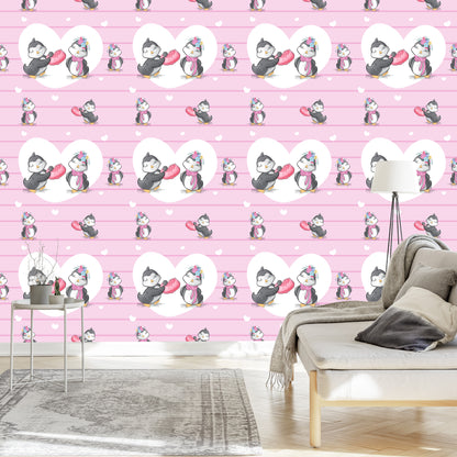 Wallpaper Penguins In Love