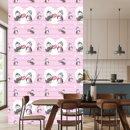 Wallpaper Penguins In Love