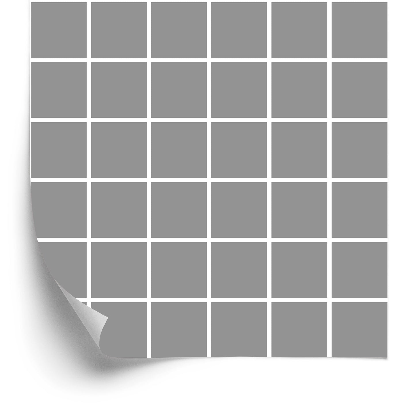 Wallpaper Modern Minimalist Gray - White Check