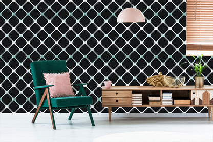 Wallpaper Modern 3D Checkered For Living Room Bedroom