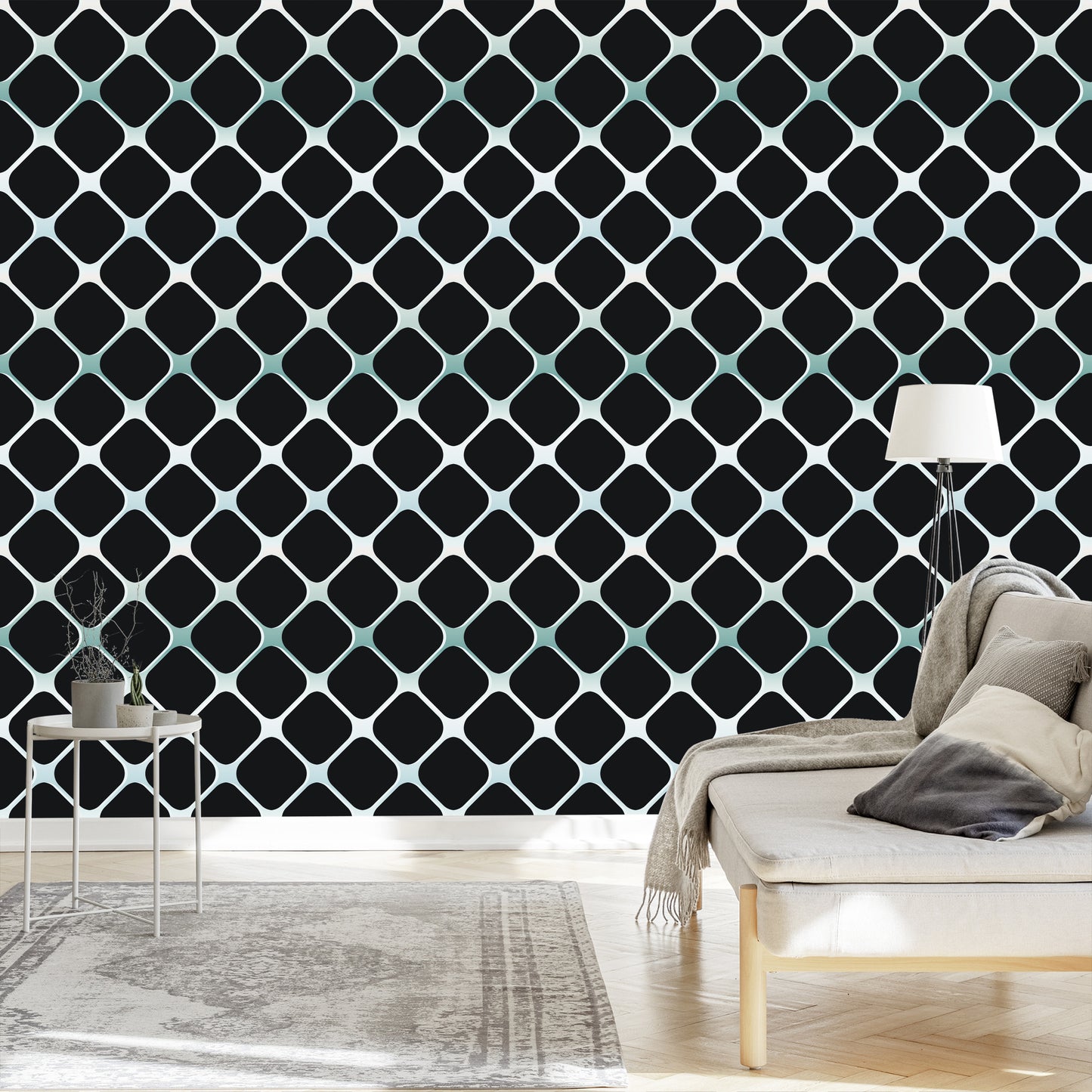 Wallpaper Modern 3D Checkered For Living Room Bedroom