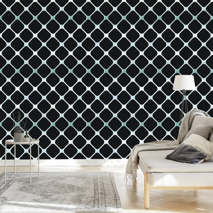 Wallpaper Modern 3D Checkered For Living Room Bedroom