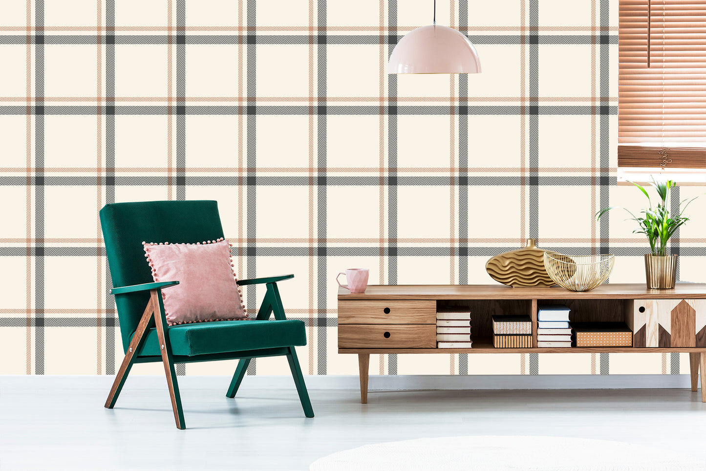 Wallpaper 3D Modern Optical Lattice For Living Room