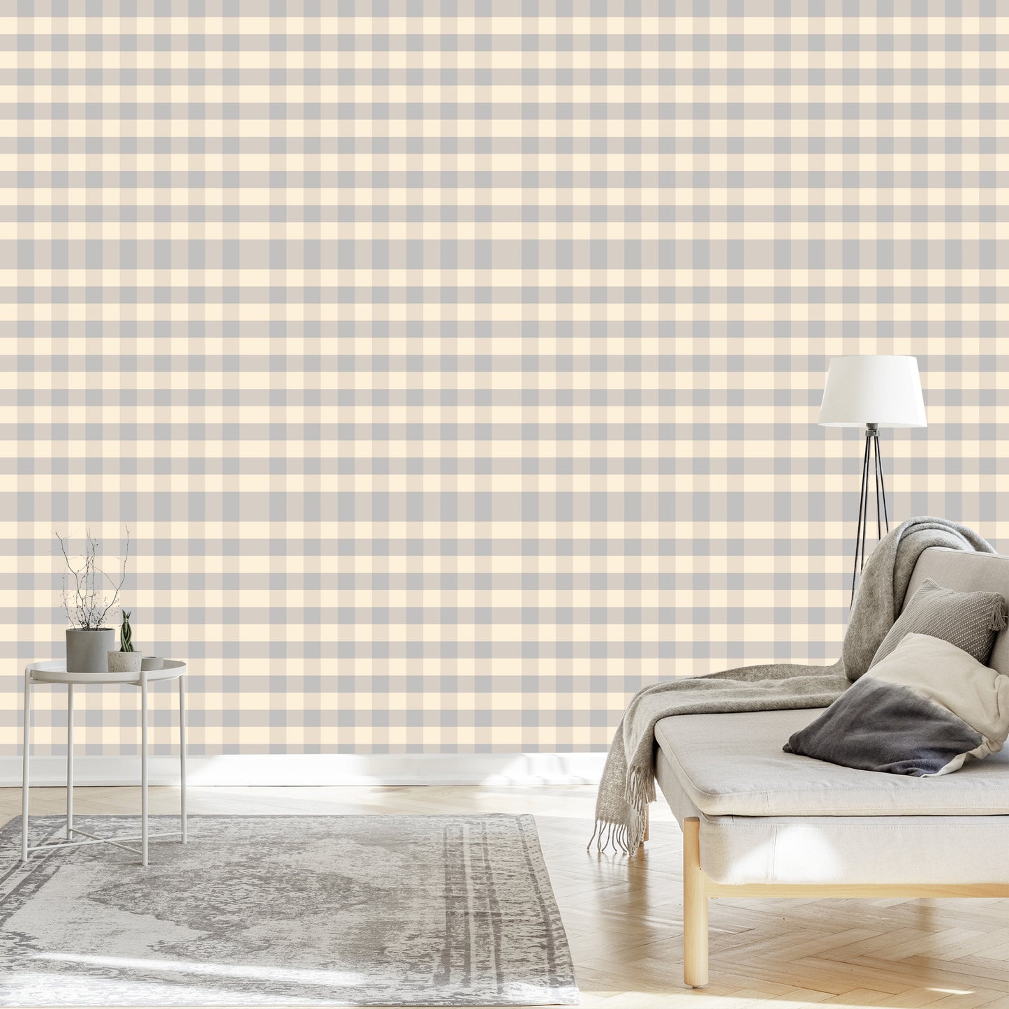 Wallpaper Optical Geometric Plaid For Living Room