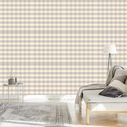 Wallpaper Optical Geometric Plaid For Living Room