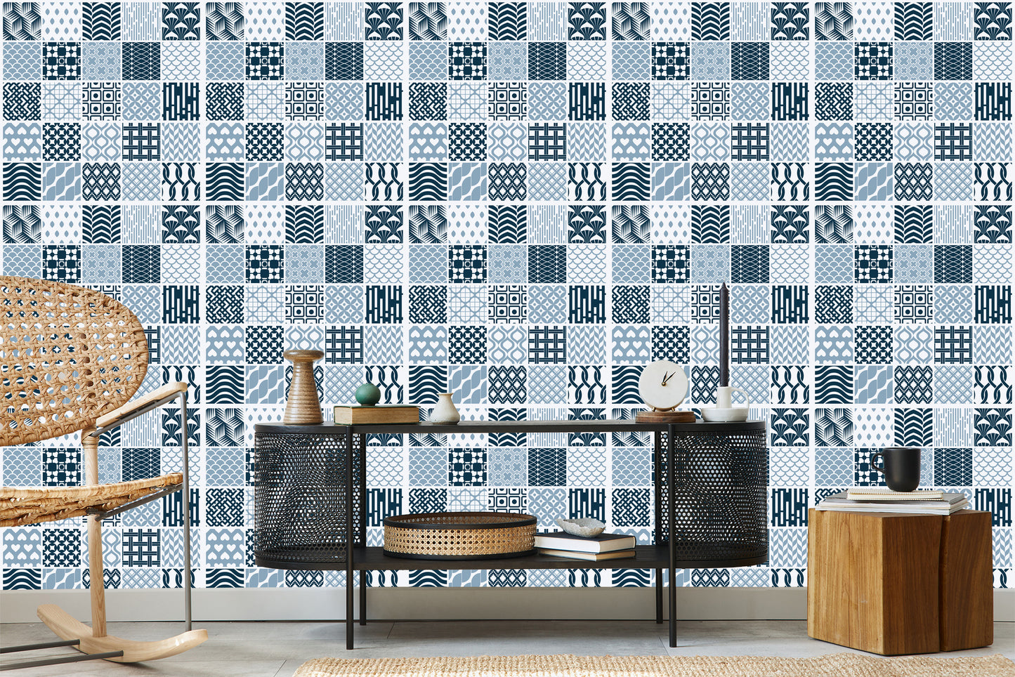 Wallpaper Modernist Geometric Mosaic