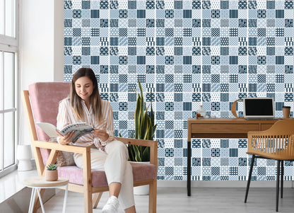 Wallpaper Modernist Geometric Mosaic