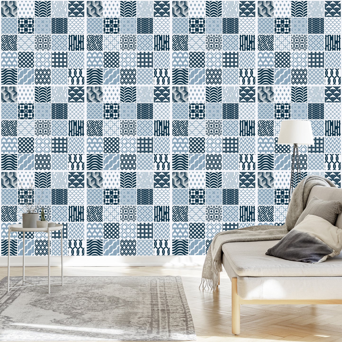 Wallpaper Modernist Geometric Mosaic
