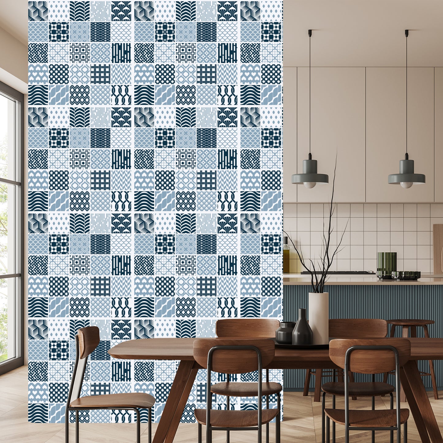 Wallpaper Modernist Geometric Mosaic