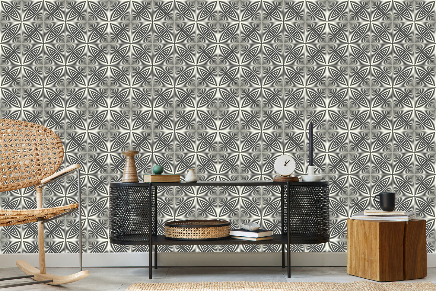 Wallpaper Modern Abstract Mosaic