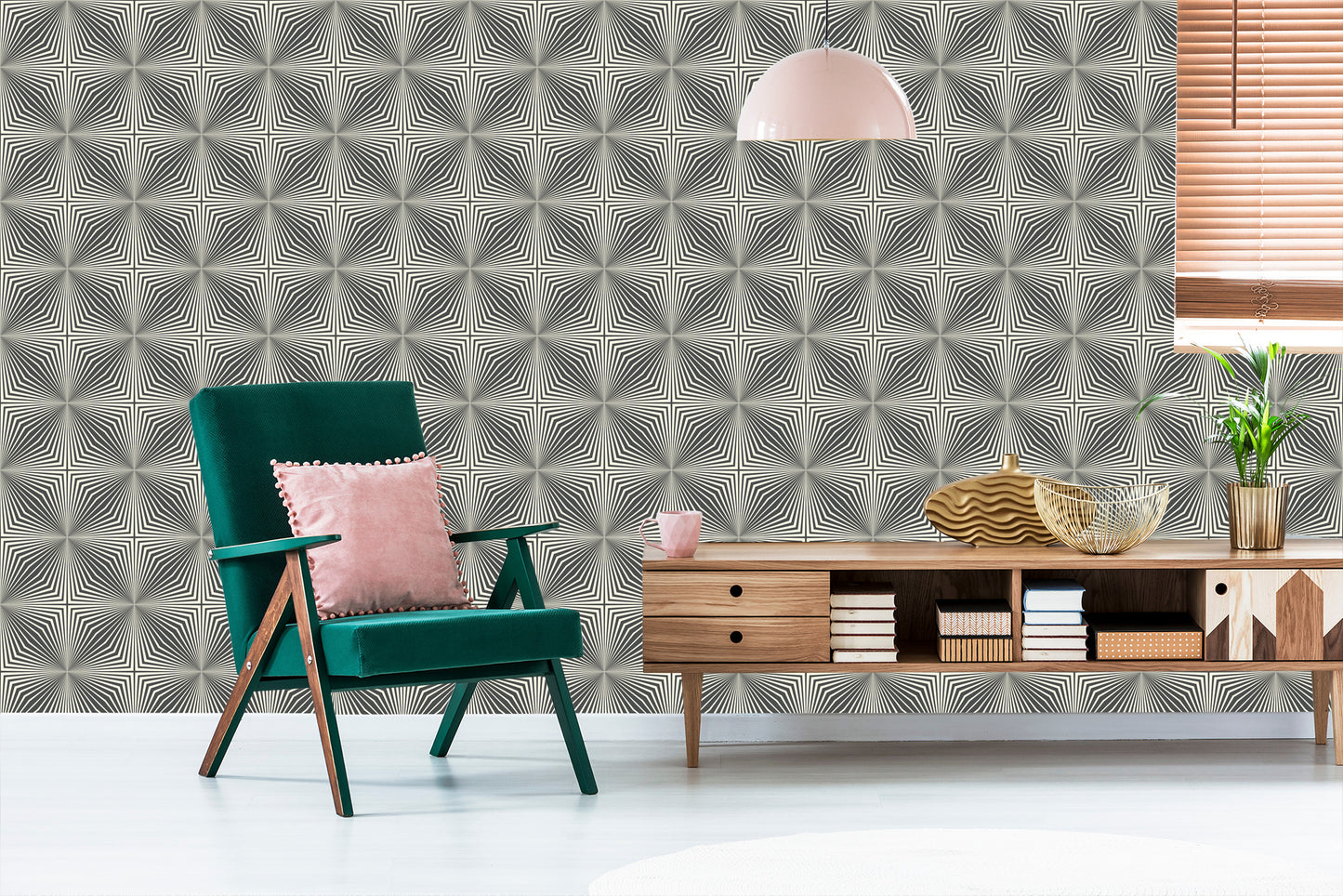 Wallpaper Modern Abstract Mosaic