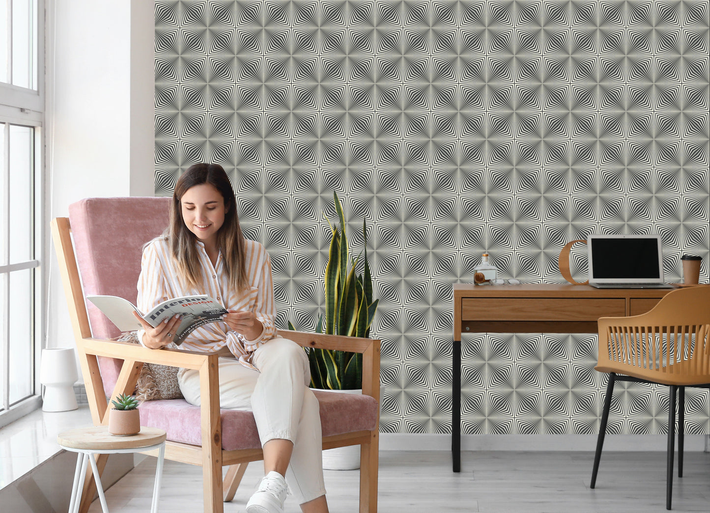 Wallpaper Modern Abstract Mosaic