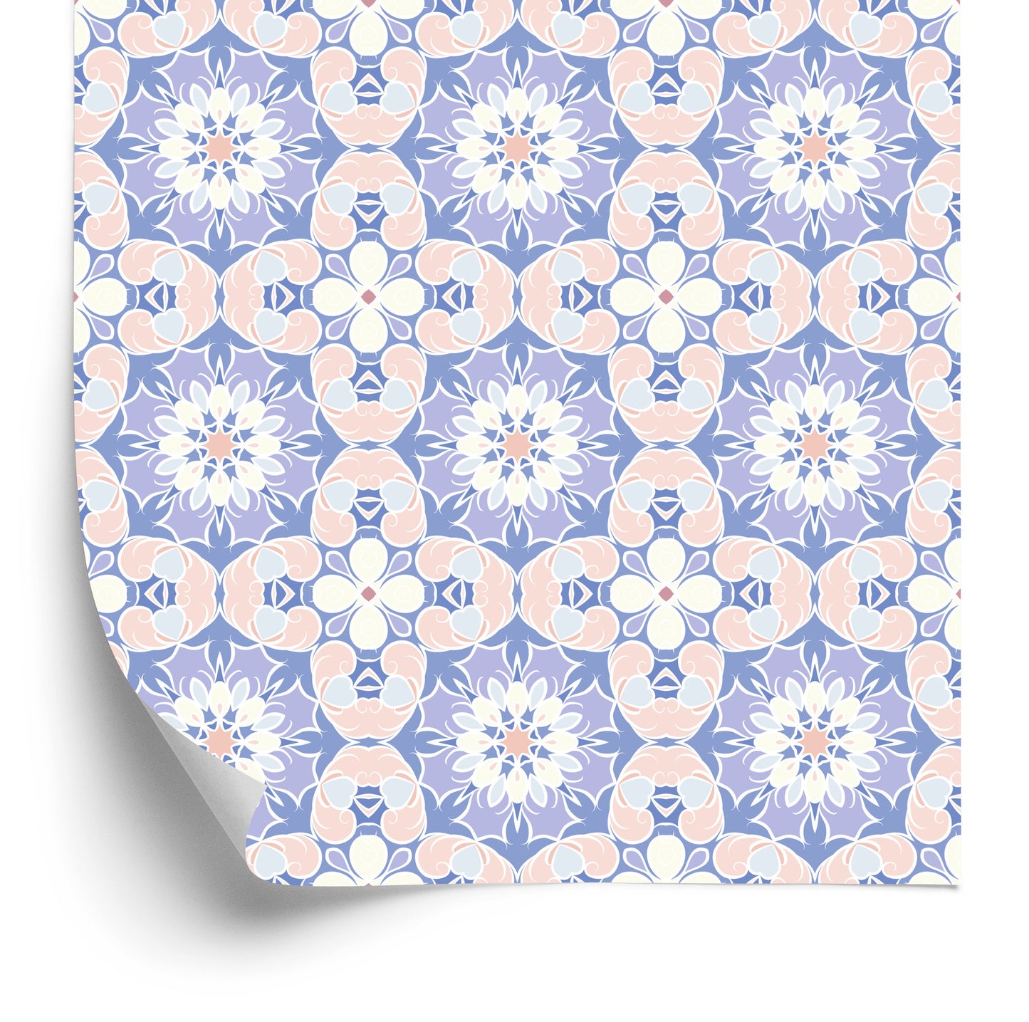 Wallpaper Colorful Floral Mosaic
