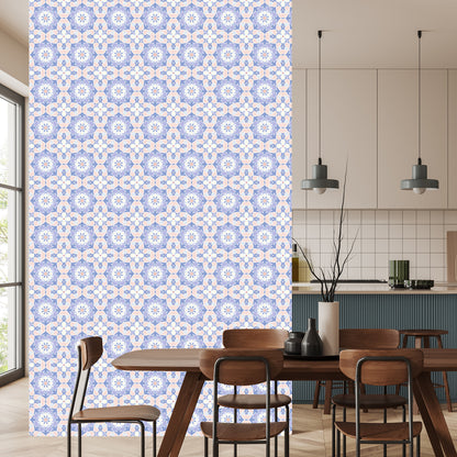 Wallpaper Colorful Floral Mosaic