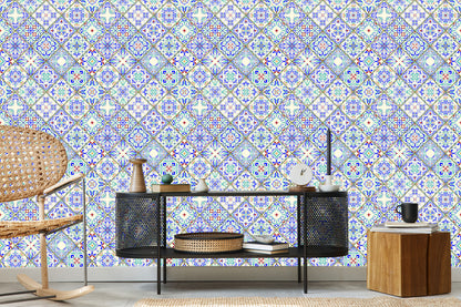Wallpaper Colorful Mosaic Patterns For The Dining Room