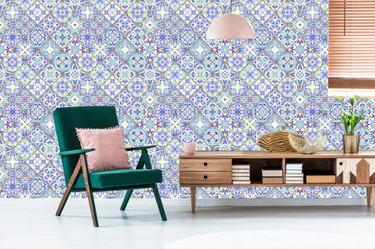 Wallpaper Colorful Mosaic Patterns For The Dining Room