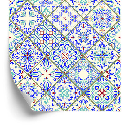 Wallpaper Colorful Mosaic Patterns For The Dining Room